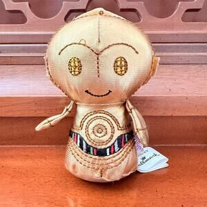 Hallmark Itty Bittys Star Wars C-3PO Gold Plush 4.5” New With Tags
